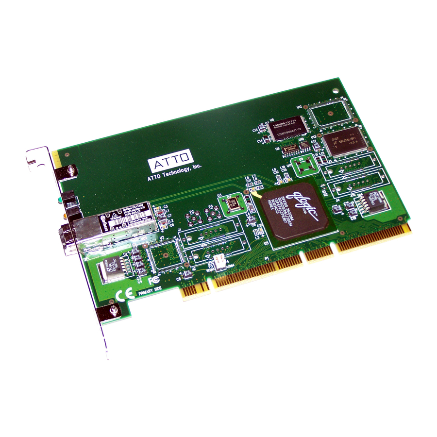 ATTO Technology ATTO ExpressPCI FC 3321 Specification Sheet