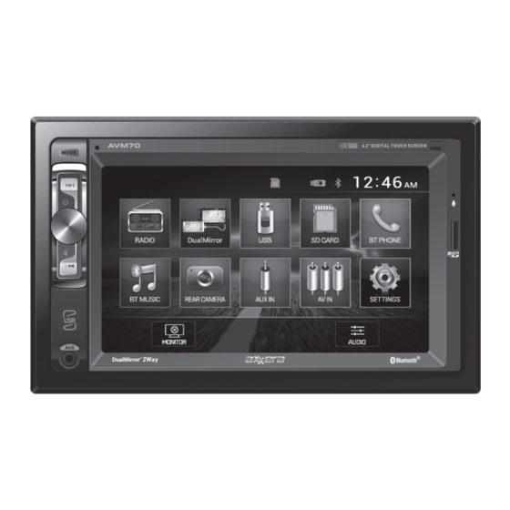 Axxera AVM72NAVLH Owner's Manual