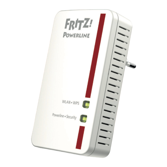 AVM FRITZ!Powerline 540E Connecting And Operating Instructions