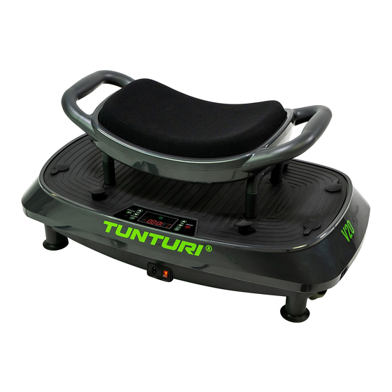 Tunturi Cardio Fit V20 Vibration Plate Manuals