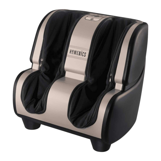 HoMedics THERAPIST SELECT 2.0 Instruction Manual And  Warranty Information