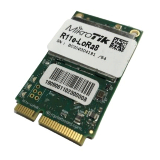 MikroTik R11e-LoRa8 Quick Manual