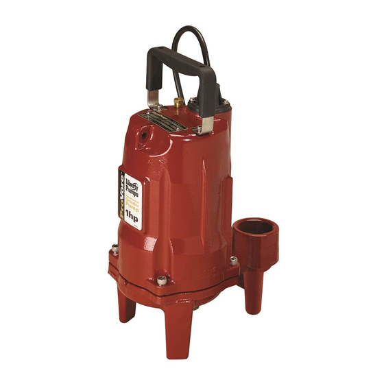 Liberty Pumps ProVore PRG101AV Installation Manual