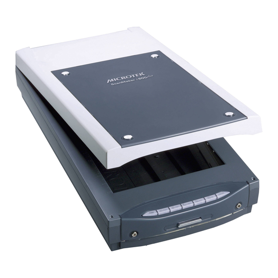 Microtek ScanMaker i800 Supplementary Manual