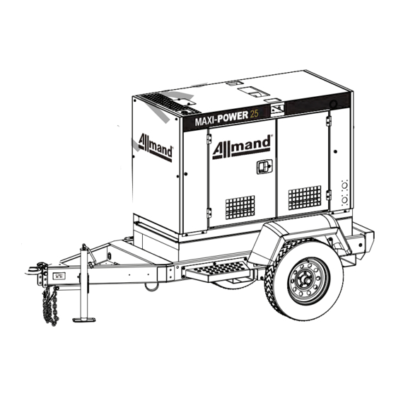 Allmand MAXI-POWER 25 Manuals