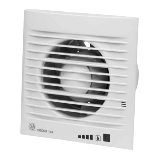 S&P DECOR-100 VISUAL User Instructions