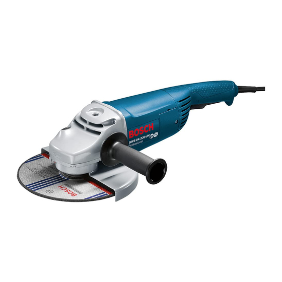 Bosch Professional GWS 24-230 Original Instructions Manual