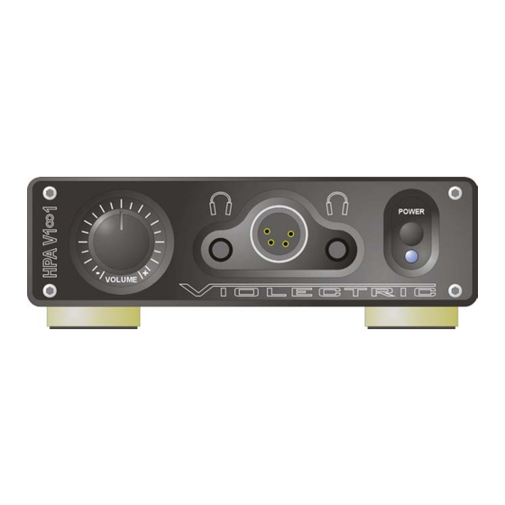 Violectric HPA V181 User Manual