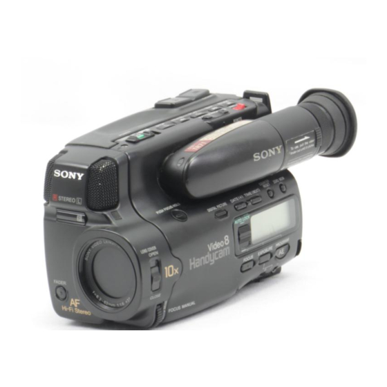 Sony Handycam CCD-TR71 Operation Manual