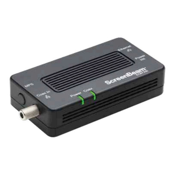 ScreenBeam Single ECB7250 User Manual