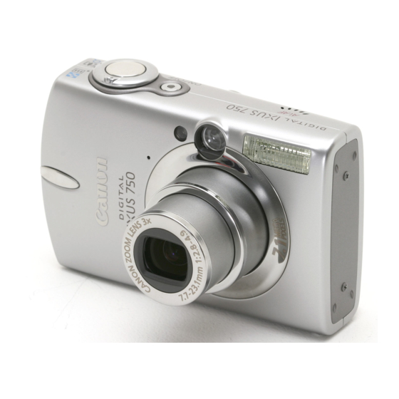 Canon SD550 - PowerShot Digital ELPH Camera Manuals