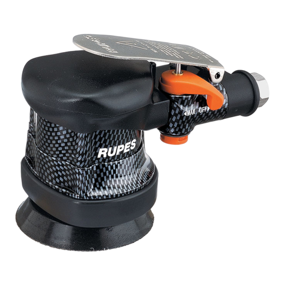 Rupes RA75 Operating And Maintenance Instructions Manual