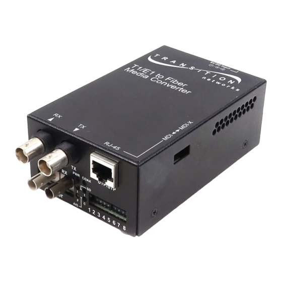 Transition Networks C/T1E1-CF-01 User Manual