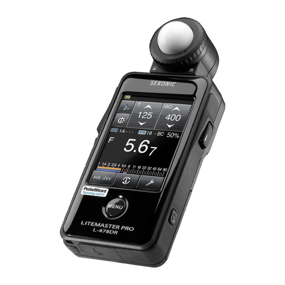 Sekonic Litemaster Pro L-478D Operating Manual