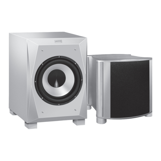 quadral active subwoofer Manuals