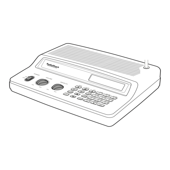 Radio Shack PRO-2018 Owner's Manual