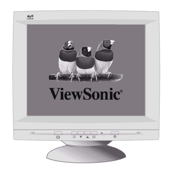 ViewSonic P220f User Manual
