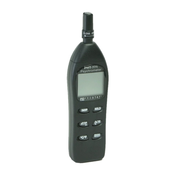 Prostat PHT-771 User Manual