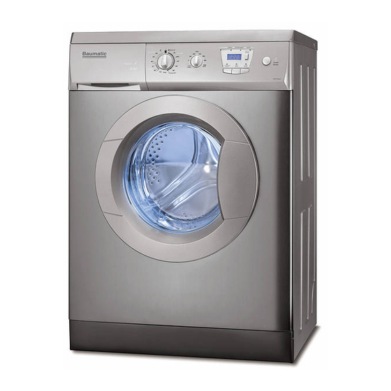 Baumatic BWF1106SS Washing Machine Manuals