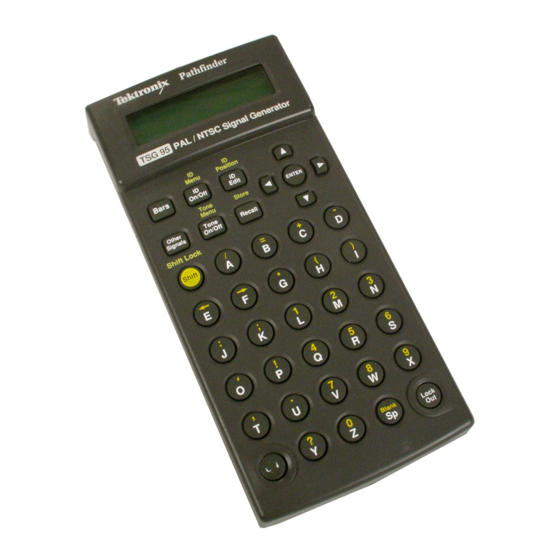 Tektronix TSG 95 Service Manual