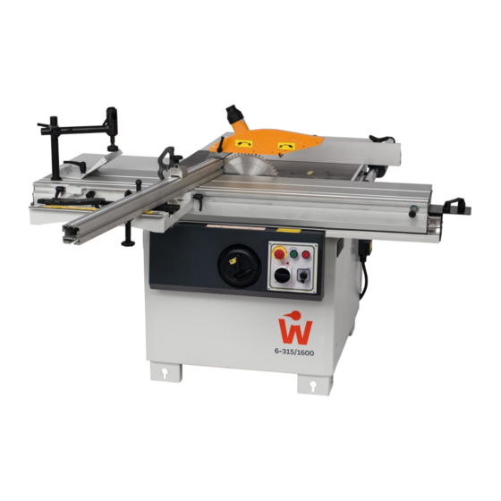 Woodpecker FKS 6-315/1600 Operating Manual
