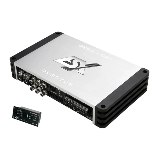 ESX QUANTUM QE80.4 DSP Owner's Manual