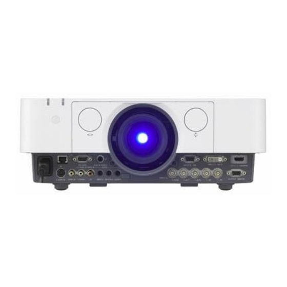 Sony VPL-FH30 Service Manual