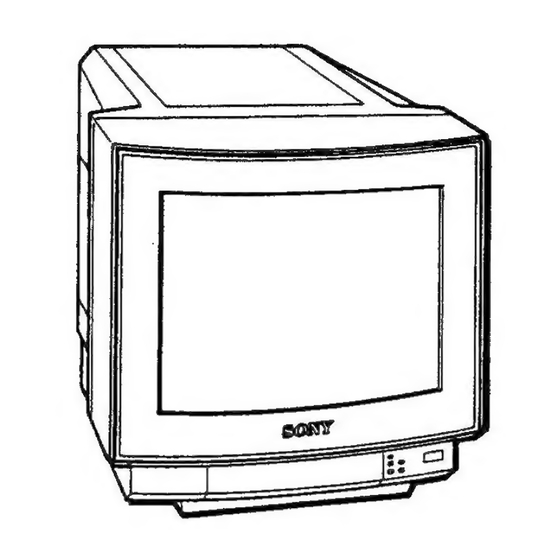 Sony TRINITRON GVM-1411QM Manuals