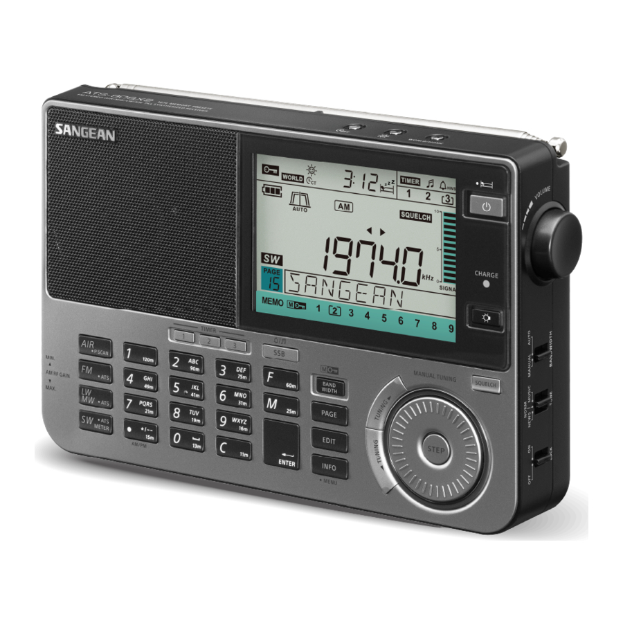 Sangean ATS-909X 2 Manual