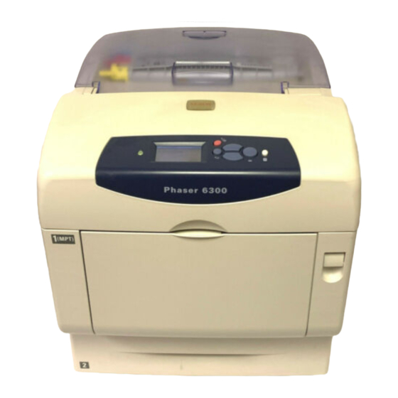 Xerox 6300DN - Phaser Color Laser Printer Instruction Sheet