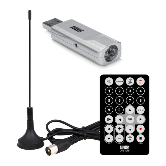 August DVB-T210 User Manual