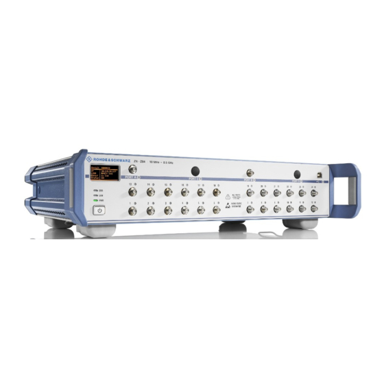 Rohde & Schwarz ZN-Z84 User Manual