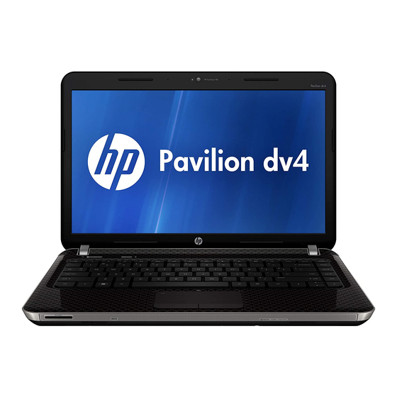 HP Pavilion dv4 Product End-Of-Life Disassembly Instructions