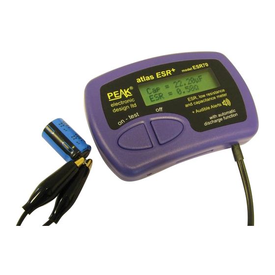 Peak Electronics Equivalent Series Manuals