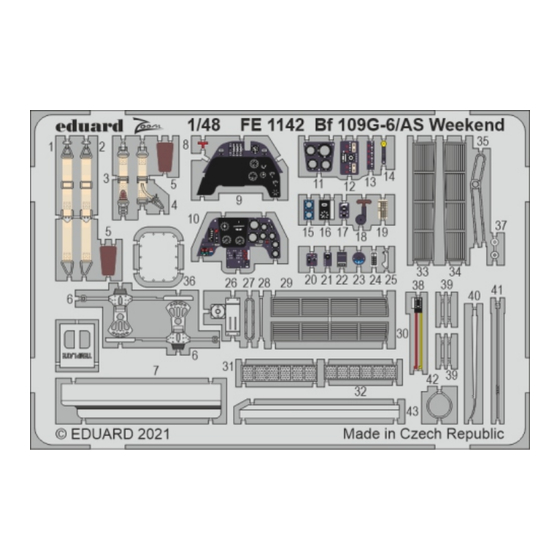 Eduard Zoom Bf 109G-6/AS Weekend Assembly Instructions