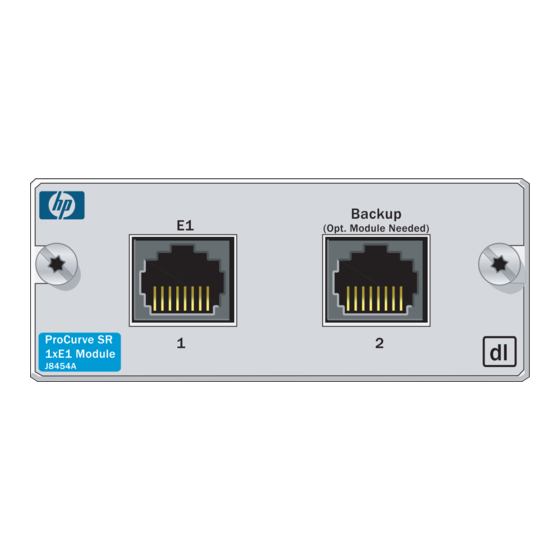 ProCurve J8454A Quick Start Manual