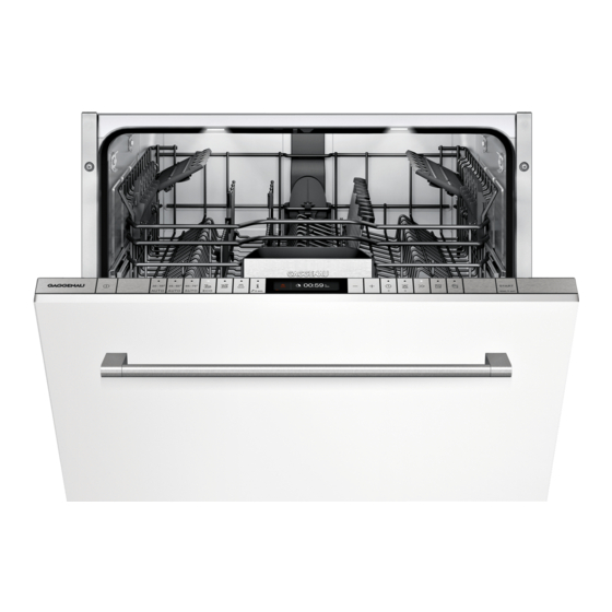Gaggenau DF260 Instruction Manual