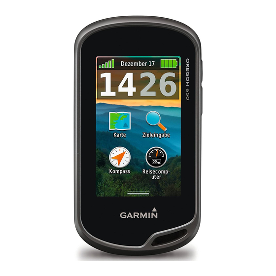 Garmin Oregon 650 Owner's Manual