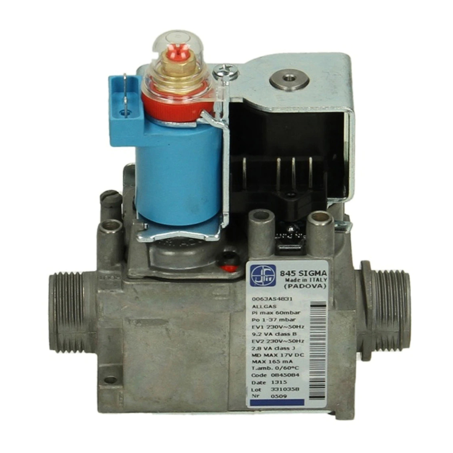 Sit 845 Sigma Use And Installation Instructions