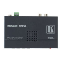 Kramer TOOLS 900xl Quick Start Manual