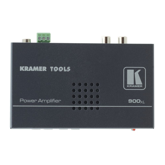 Kramer 900XL Quick Start Manual
