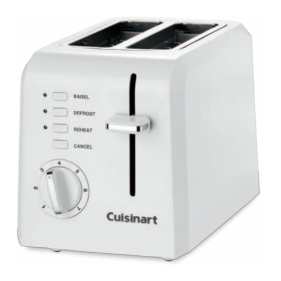 Cuisinart CPT-122BK Instruction Booklet