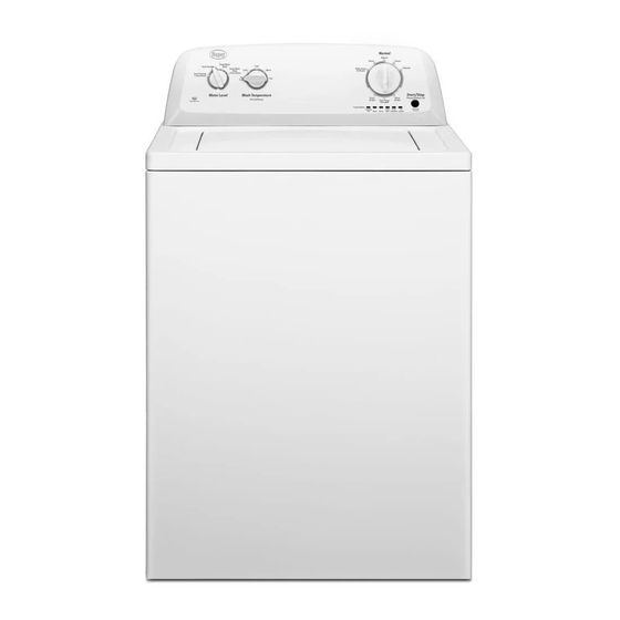 Roper RTW4000SW Dimension Manual