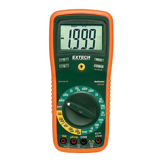 Extech Instruments 410 User Manual