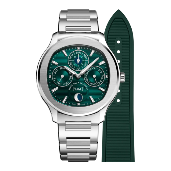Piaget Polo Perpetual Calendar Ultra-Thin Instructions For Use Manual