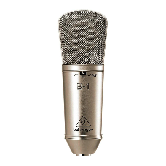 Behringer B-1 User Manual