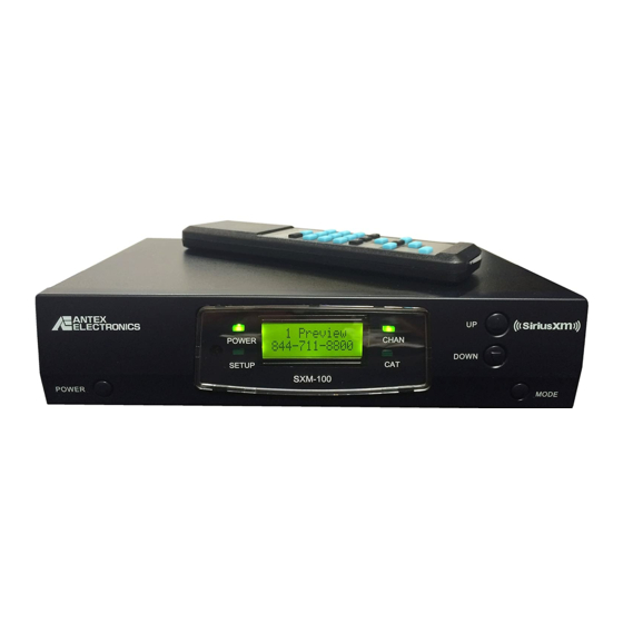 Antex electronics XM-100 Owner's Manual
