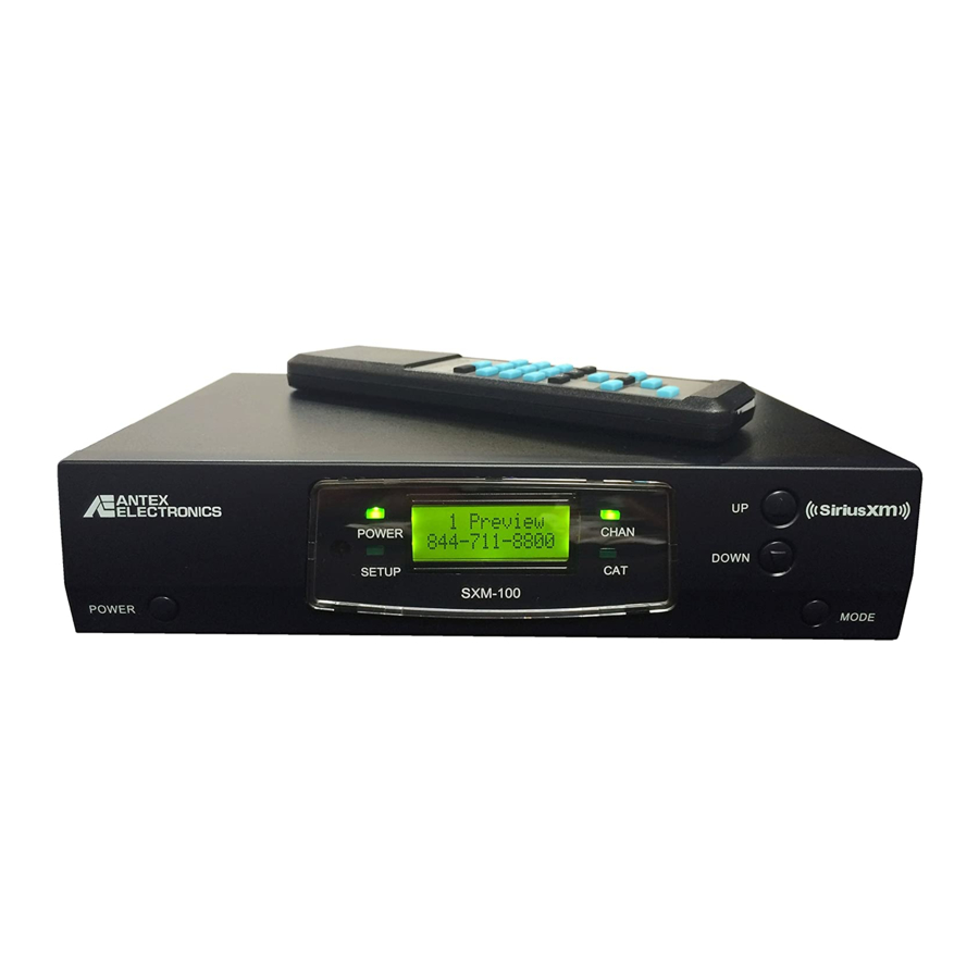 Antex electronics XM-100 Owner's Manual