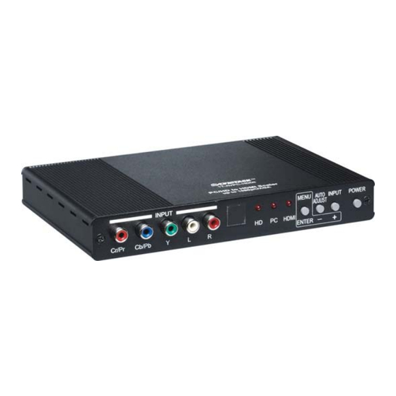 TV One 1T-AVPC-HDMI Instruction Manual