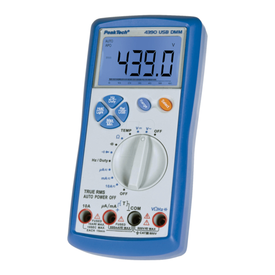 PeakTech 4390 Operation Manual